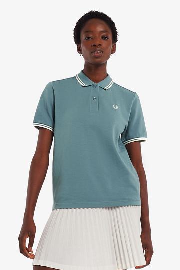 Koszulki Polo Fred Perry G3600 Damskie Szare Niebieskie | PL 1959YXFU